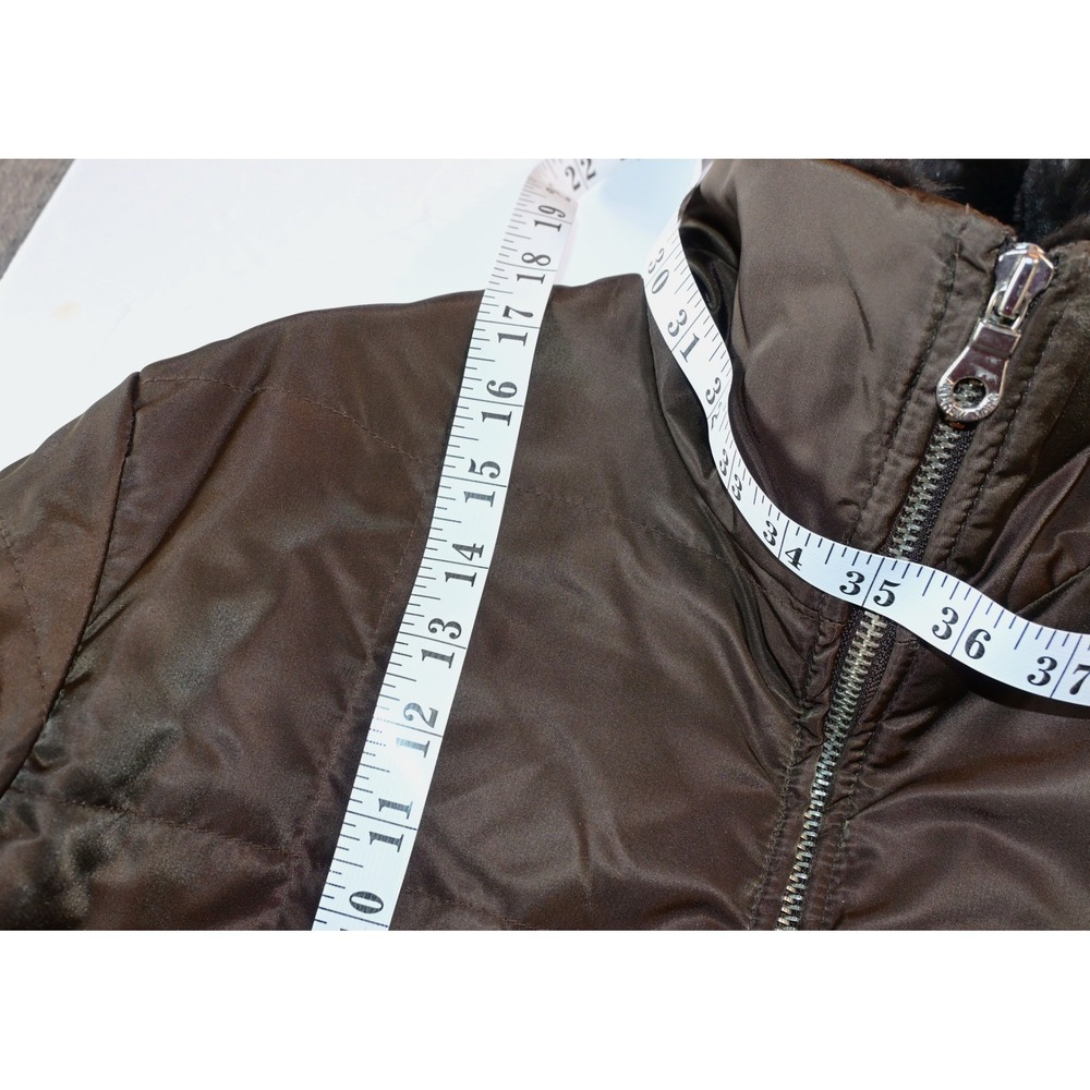 Andrew Marc Puffer Jacket Real Rabbit Fur - Picture 8 of 10